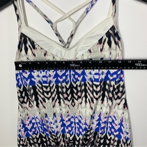 Athleta Swim suit Matching Set Blue Kamala Tankini Top Swim Shorts Size XS - Picture 13 of 16